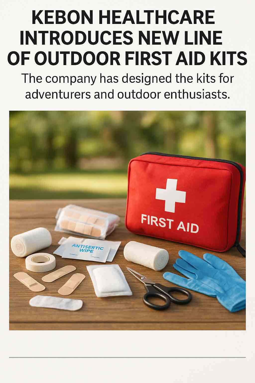 Kebon Healthcare introduceert een nieuwe lijn van EHBO -kits voor buitenshuis