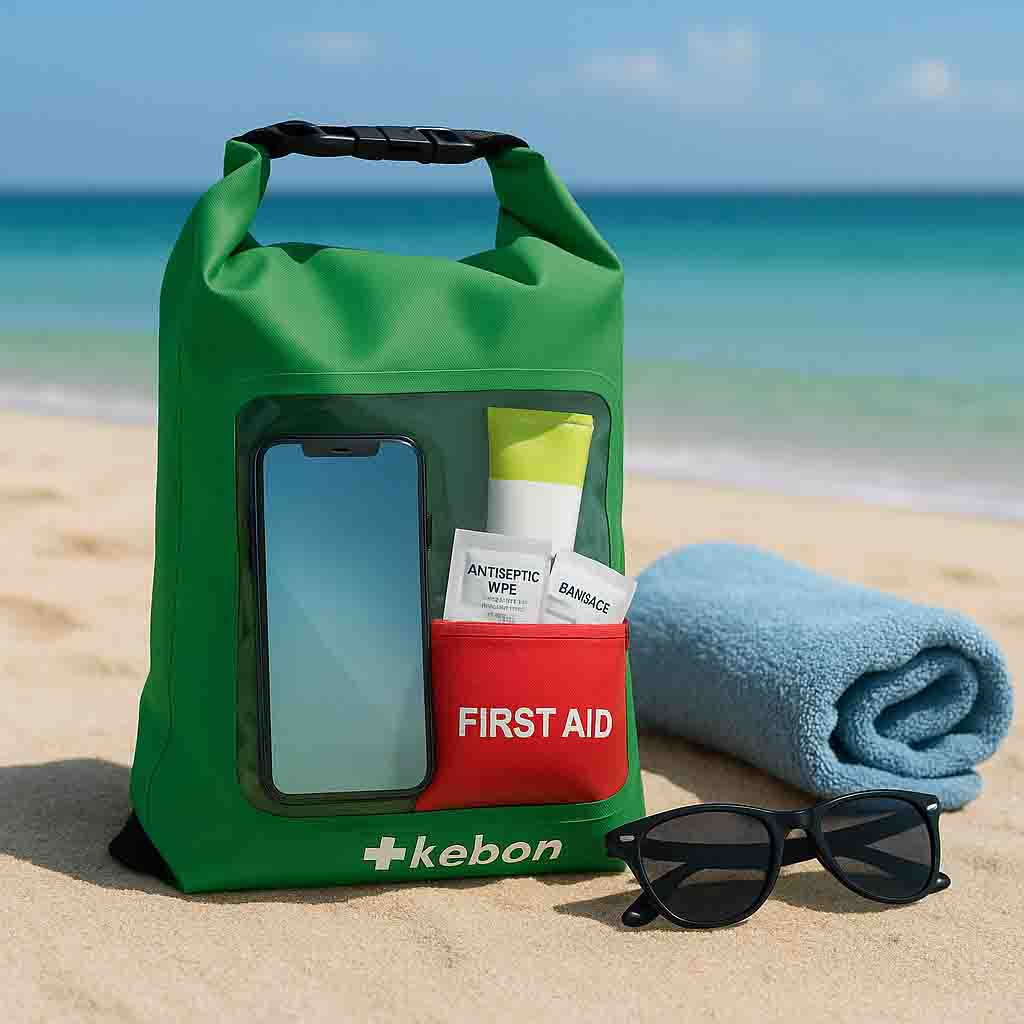 Blijf veilig deze zomer: Yiwu Kebon lanceert waterdichte droge-nat tas met Eirst Aid Essentials voor zwemmers en buitenliefhebbers