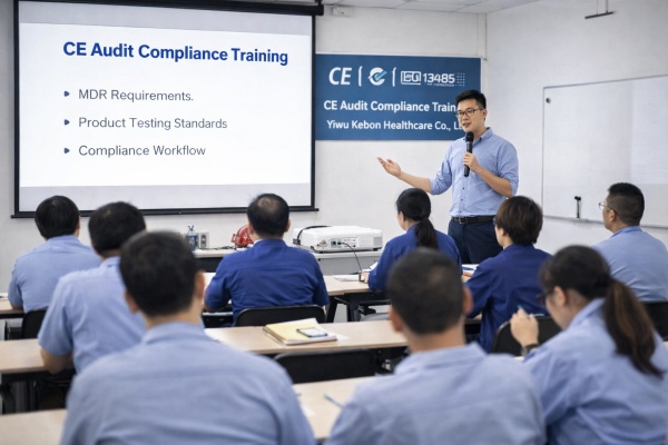 “Jaarlijkse CE-audittraining met succes uitgevoerd bij Yiwu Kebon Healthcare Co., Ltd.”