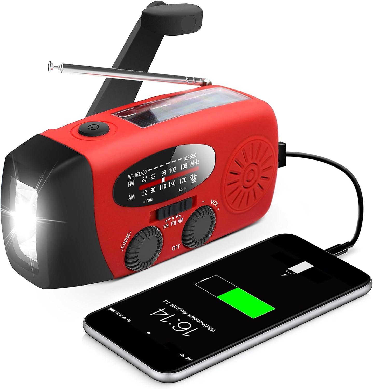 Draagbare noodradio